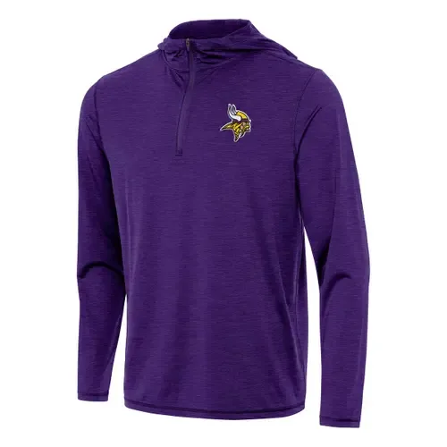 Minnesota Vikings Tidy Quarter-Zip Pullover Hoodie by ANTIGUA
