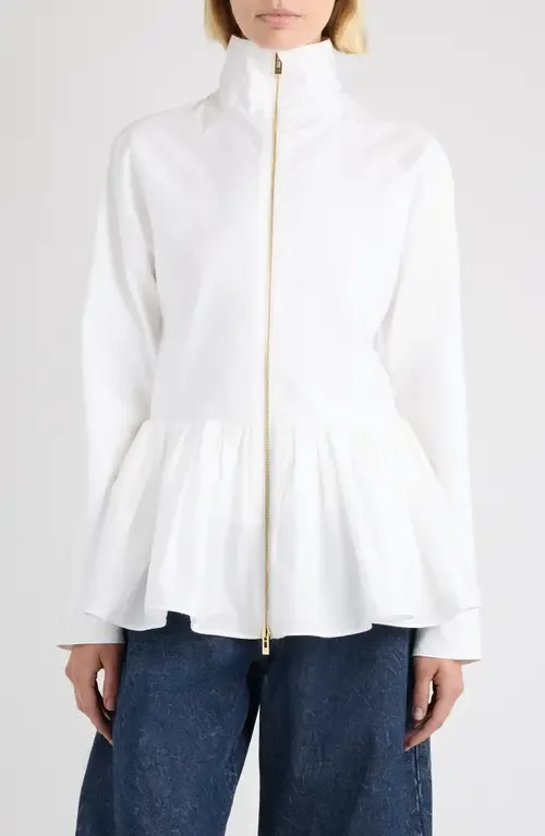 Cotton Peplum Jacket by Alaïa