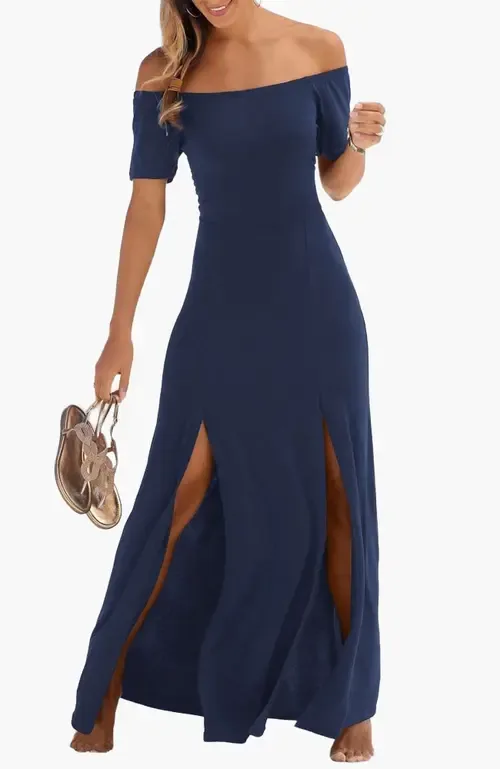 Off Shoulder Maxi Dress by LASCANA