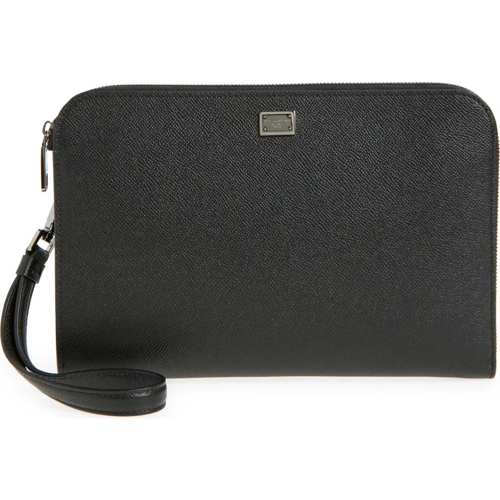 Alpina Leather Clutch by Dolce&Gabbana