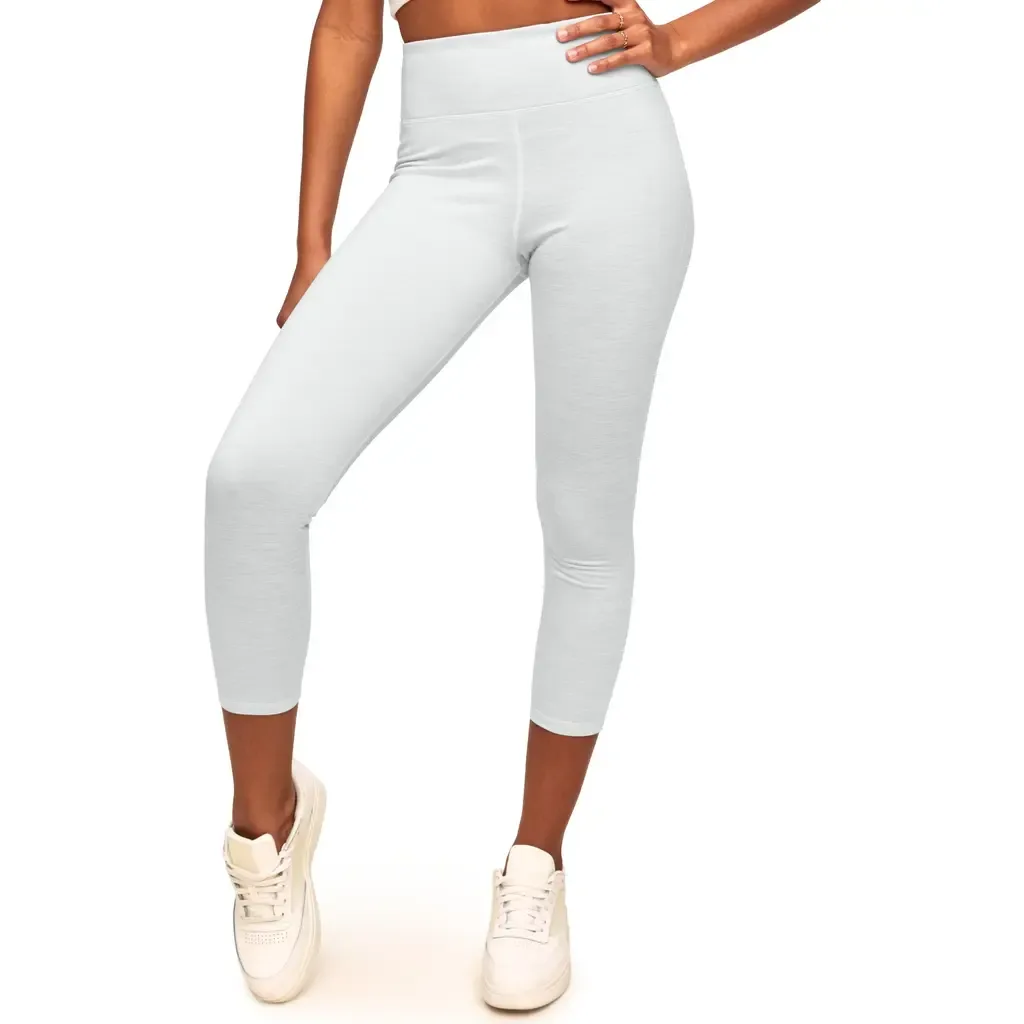 Haley High-Waist Heather Fleece 7/8 Legging by Adore Me