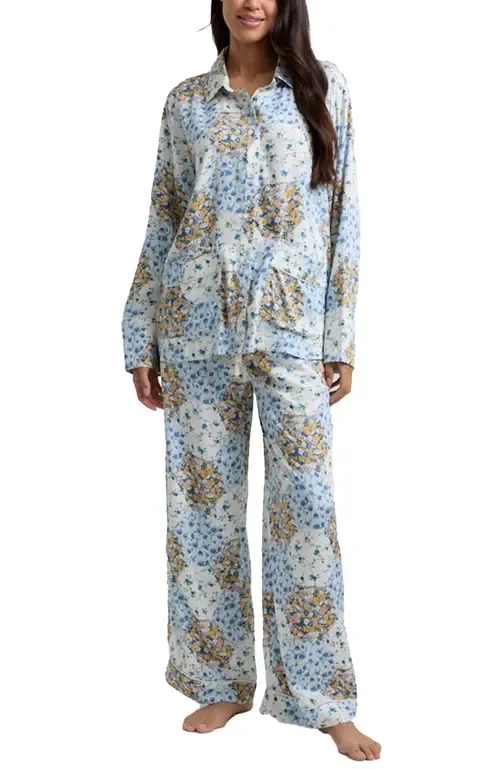 Evie Long Sleeve Print Pajama Set by Lily and Lionel London