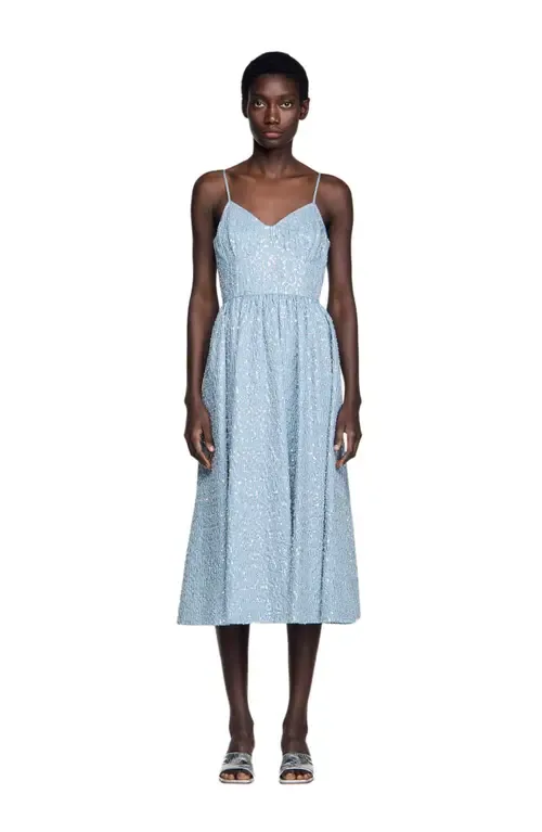 Sequined Maxi Dress by SANDRO