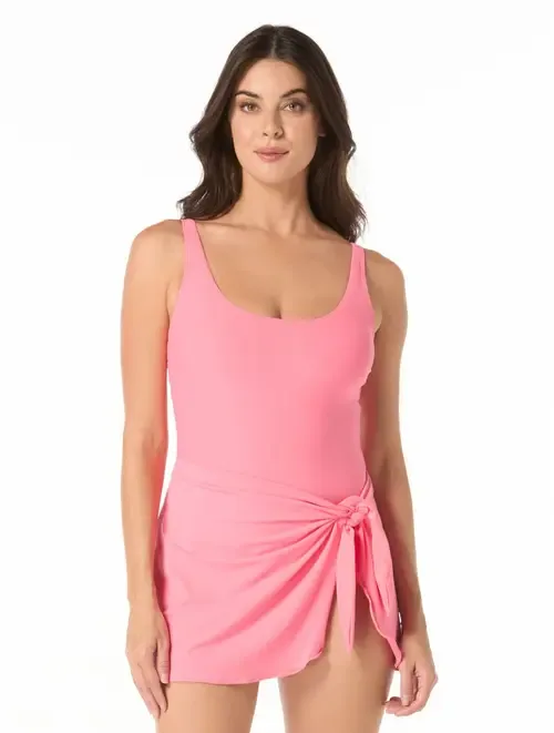 Empress One Piece Sarong Swim Dress - D-Cup by Coco Contours