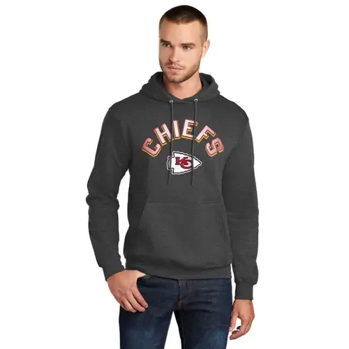 Starter Kansas City Chiefs Arch Over Logo Pullover Hoodie by STARTER