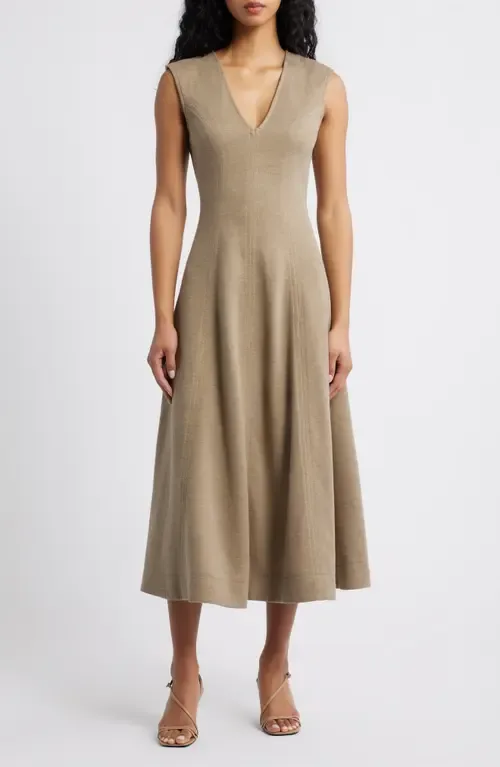 Sleeveless A-Line Knit Dress