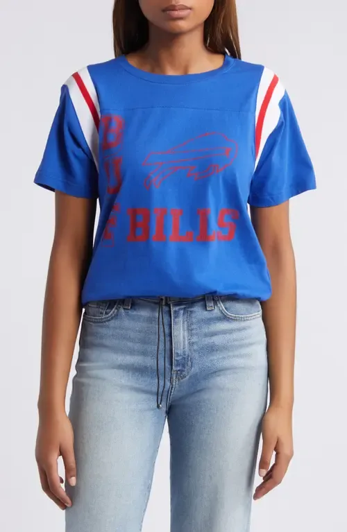 WEAR by Erin Andrews Royal Buffalo Bills Cinched Colorblock T-Shirt by WEAR by Erin Andrews