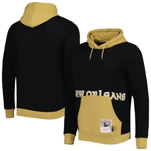 Mitchell & Ness New Orleans Saints Big Face 5.0 Pullover Hoodie by Mitchell & Ness
