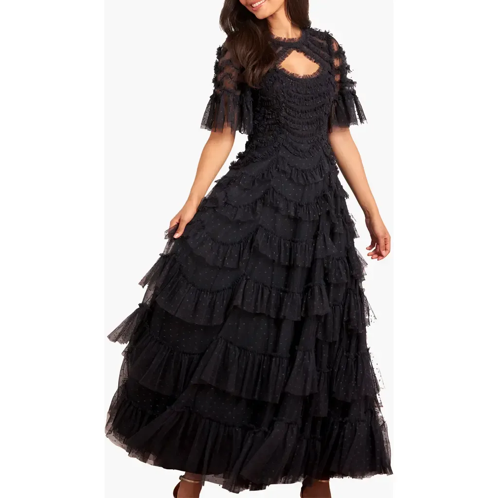 Aviana Short Sleeve Gown by Needle & Thread
