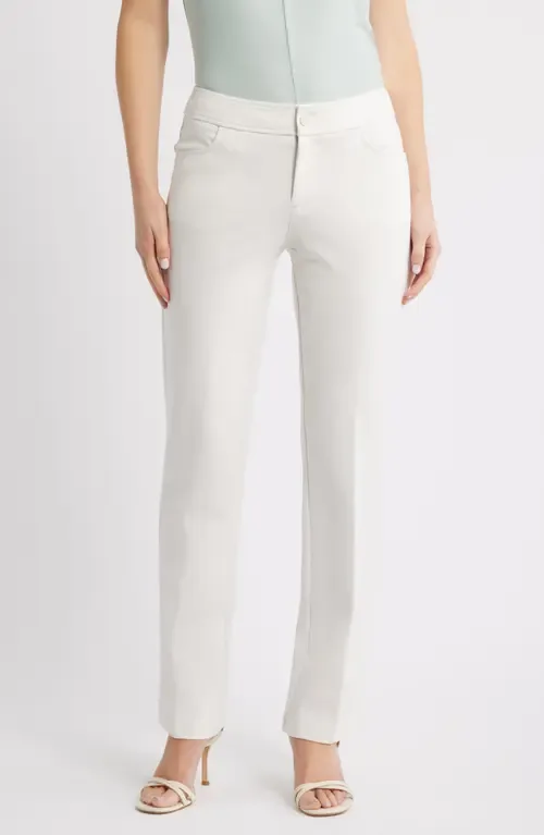 Flat Front Straight Leg Pants