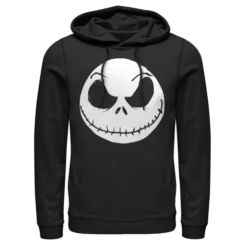 The Nightmare Before Christmas Halloween Jack Skellington Big Face Pull Over Hoodie by The Nightmare Before Christmas