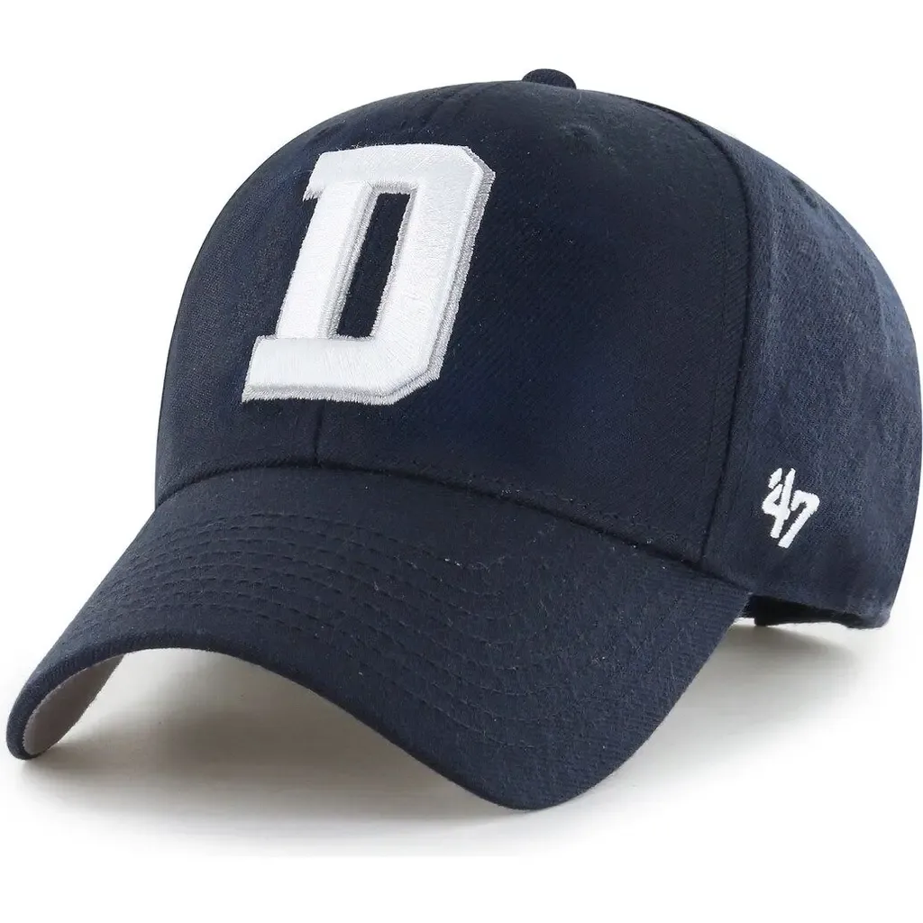 '47 Navy Dallas Cowboys "D" MVP Adjustable Hat by '47