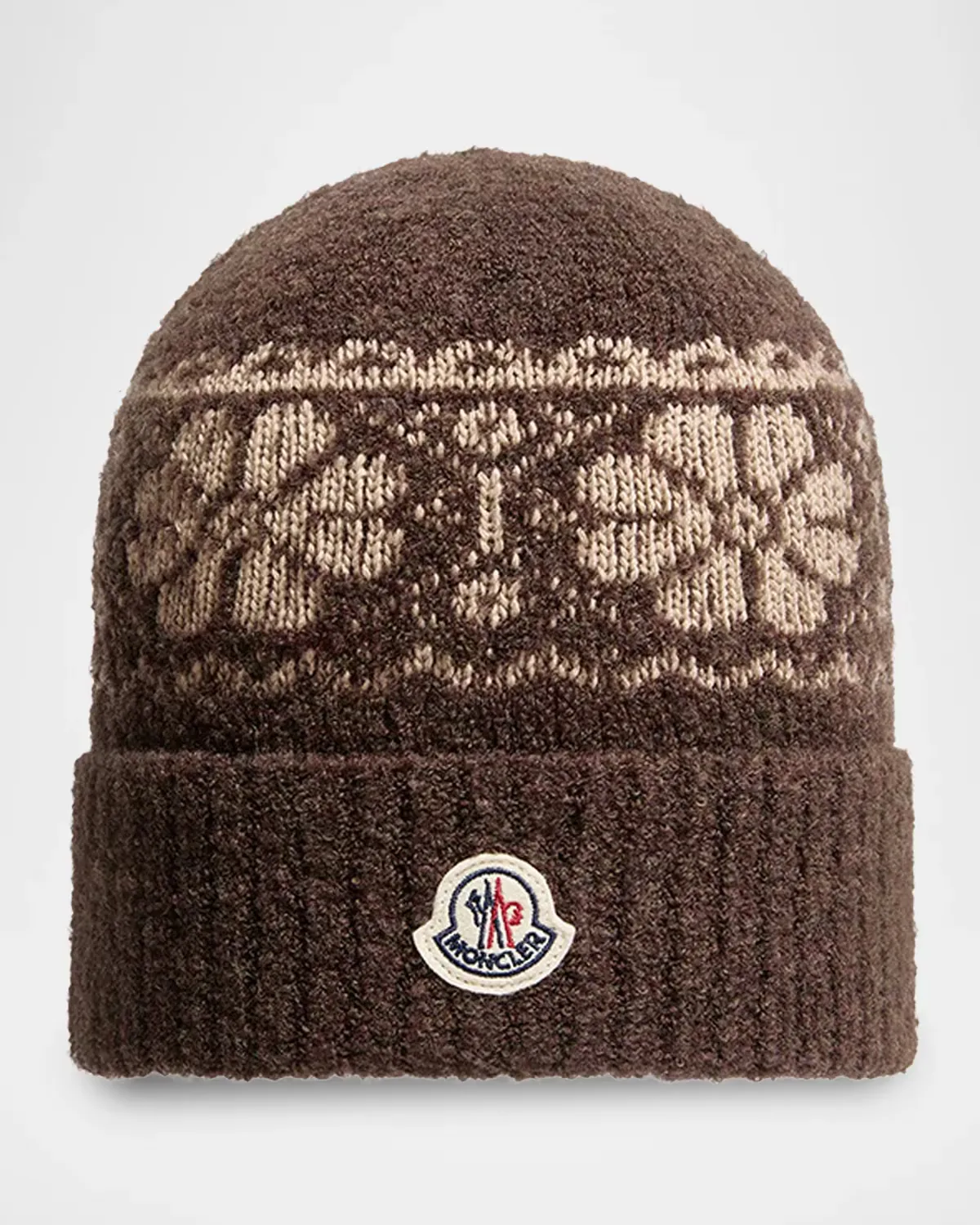 Wool-Blend Jacquard Beanie by Moncler