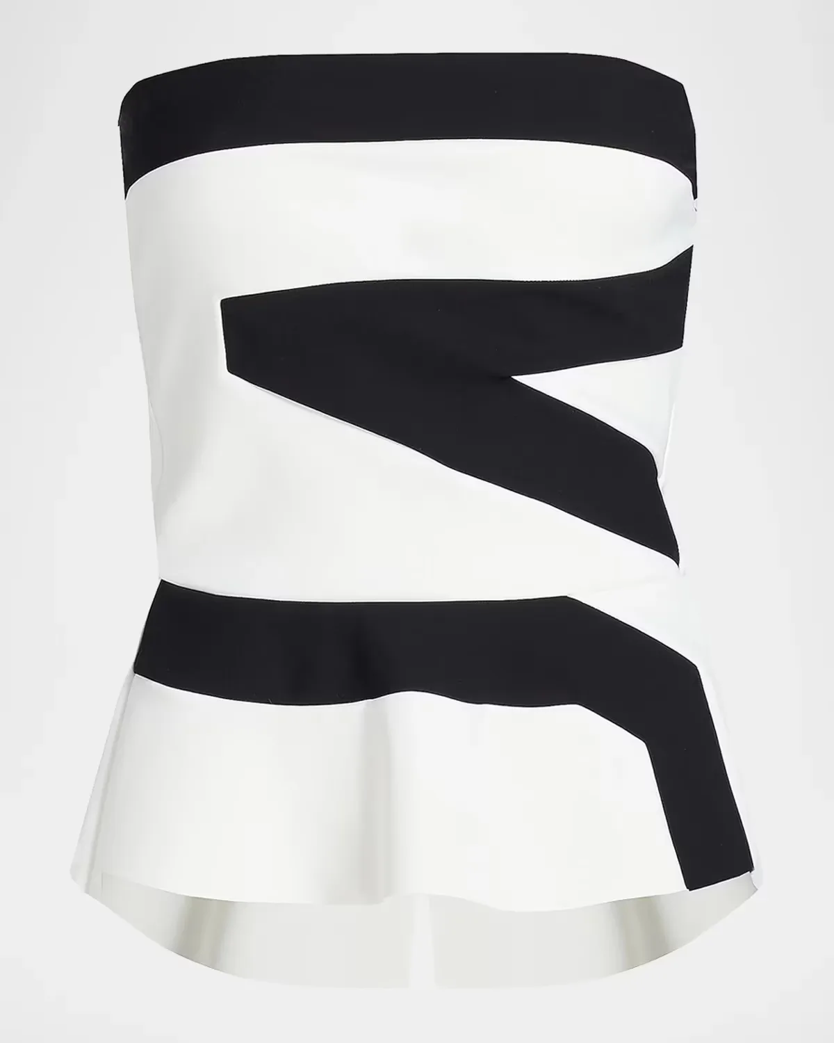 Gabry Striped Strapless Top by Chiara Boni La Petite Robe