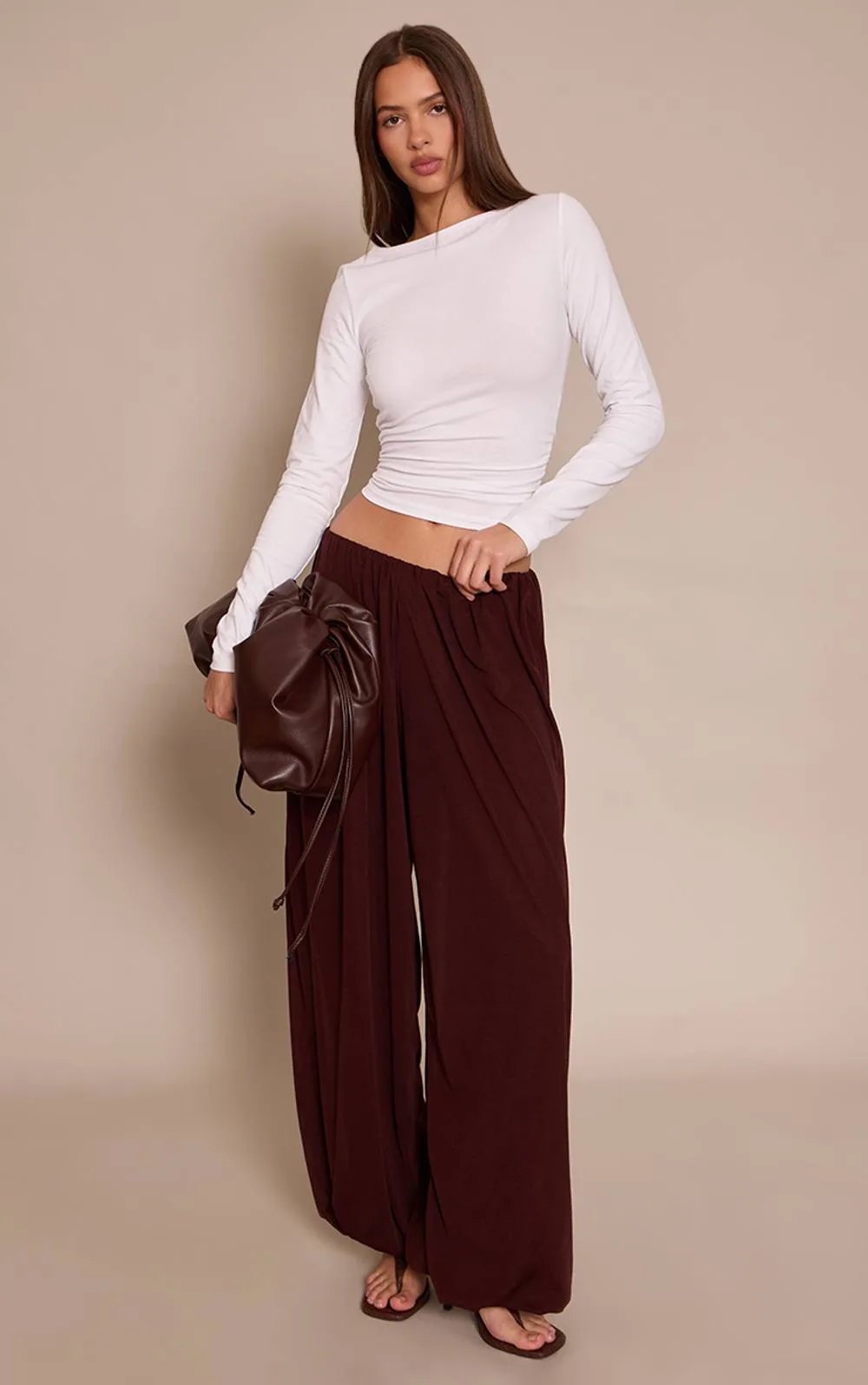 Lightweight Chiffon Balloon Trousers by PrettyLittleThing