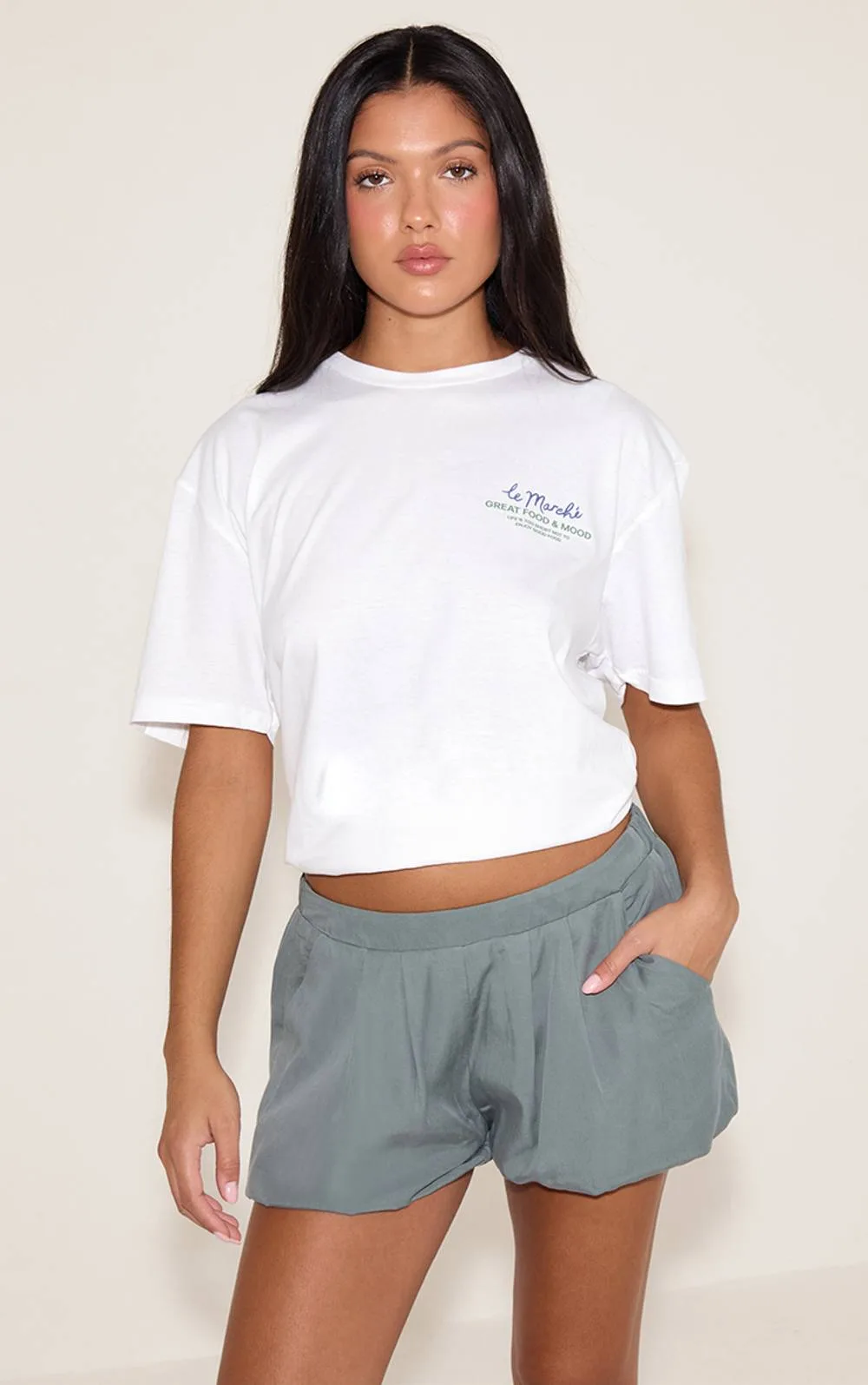 Peachskin Puffball Shorts by PrettyLittleThing
