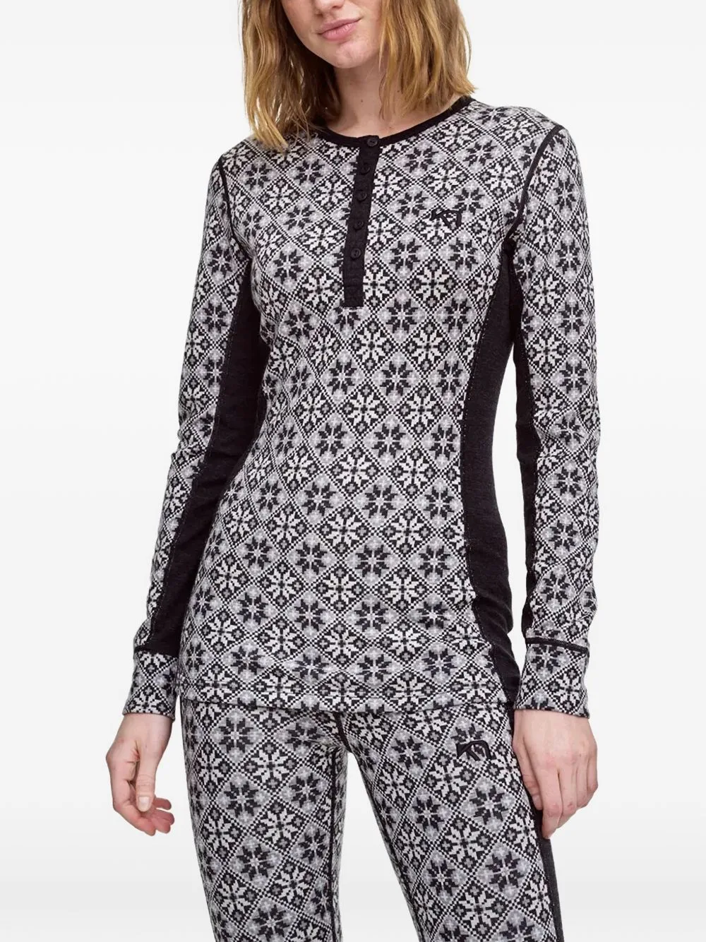Rose Patterned Long-Sleeved T-Shirt by Kari Traa