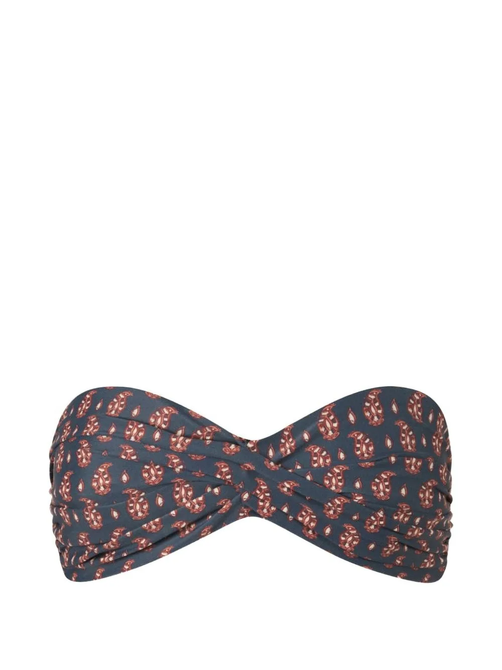 Sea Sprite Paisley-Print Bikini Top by Johanna Ortiz