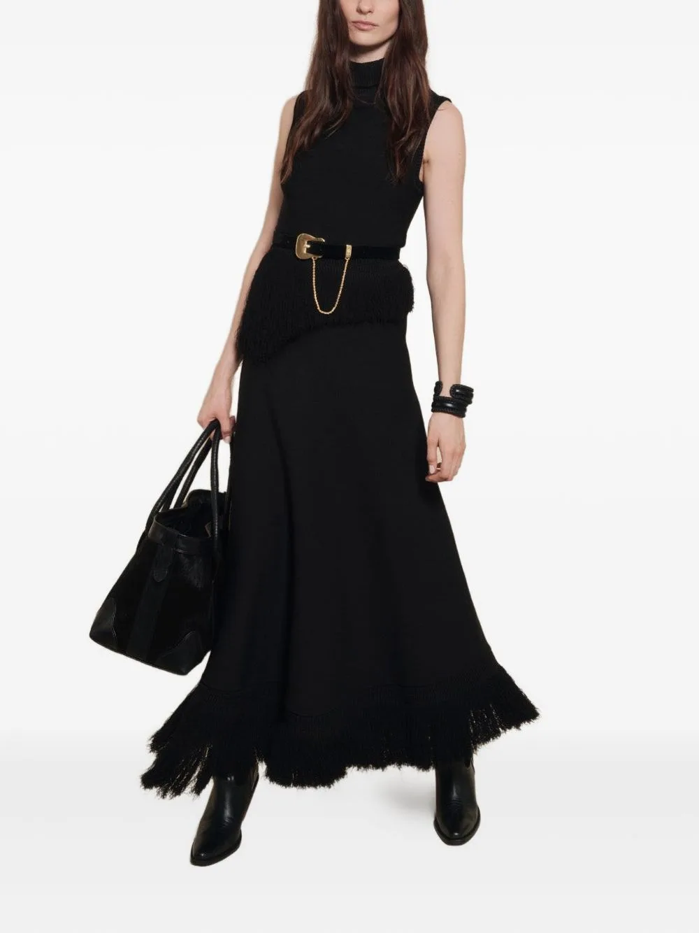 Momentum Fringed Dress by Johanna Ortiz