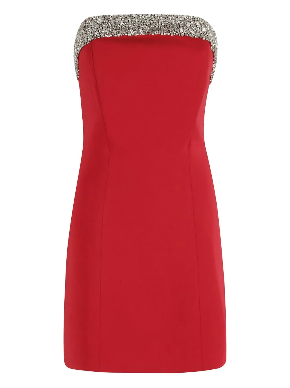 Rhinestone-Embellished Strapless Dress by Amen