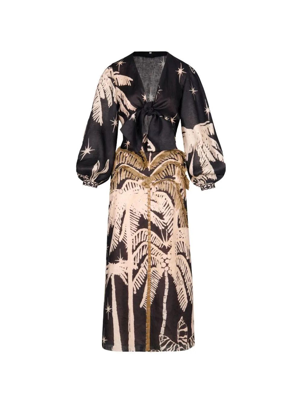 Pradera Geométrica Midi Dress by Johanna Ortiz