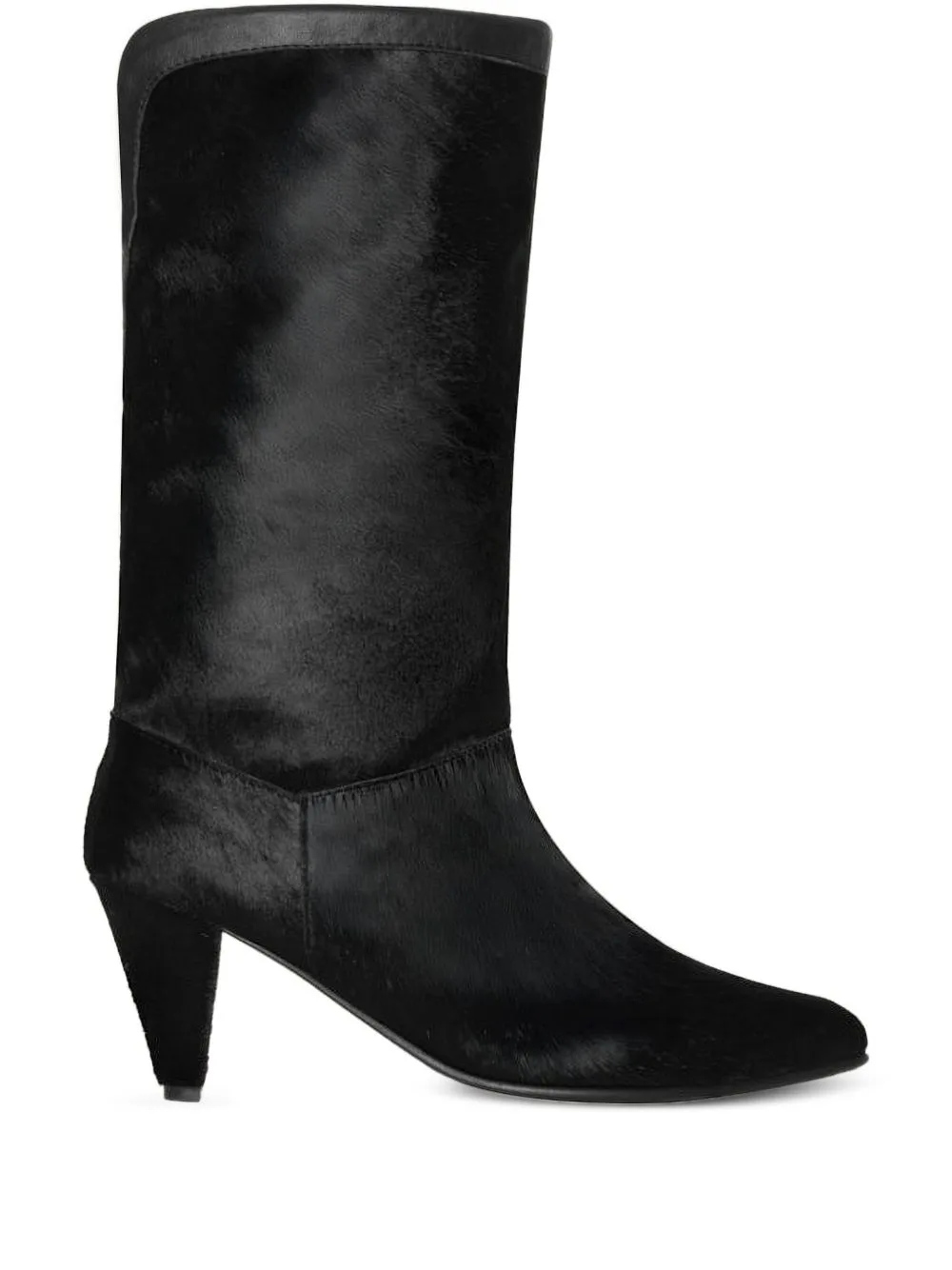 50mm Fuerza Latina Leather Boots by Johanna Ortiz