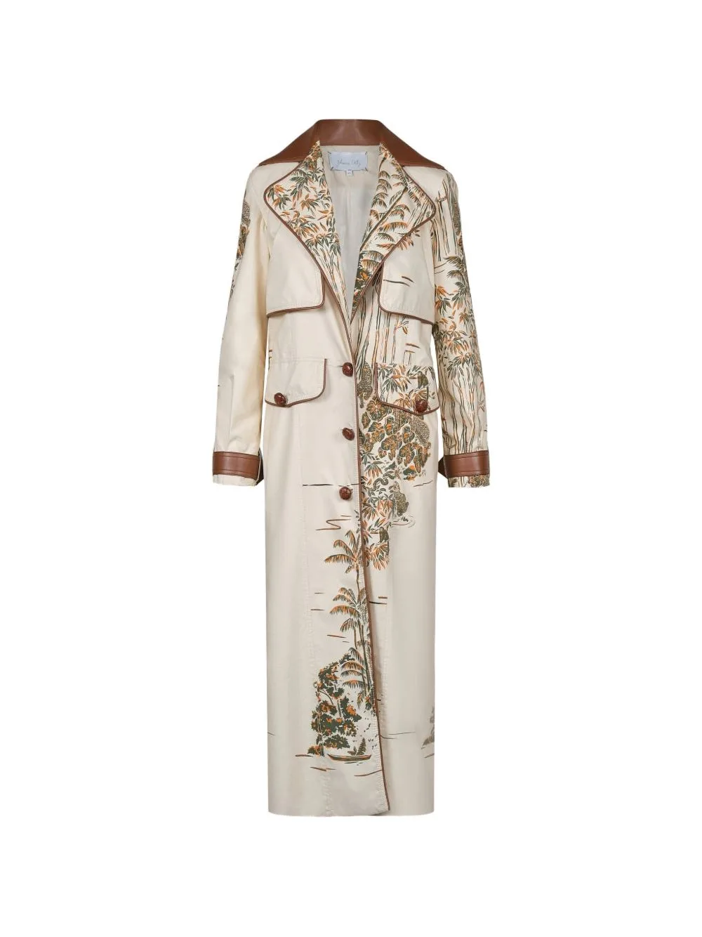 Horizontes Salvajes Graphic-Print Coat by Johanna Ortiz