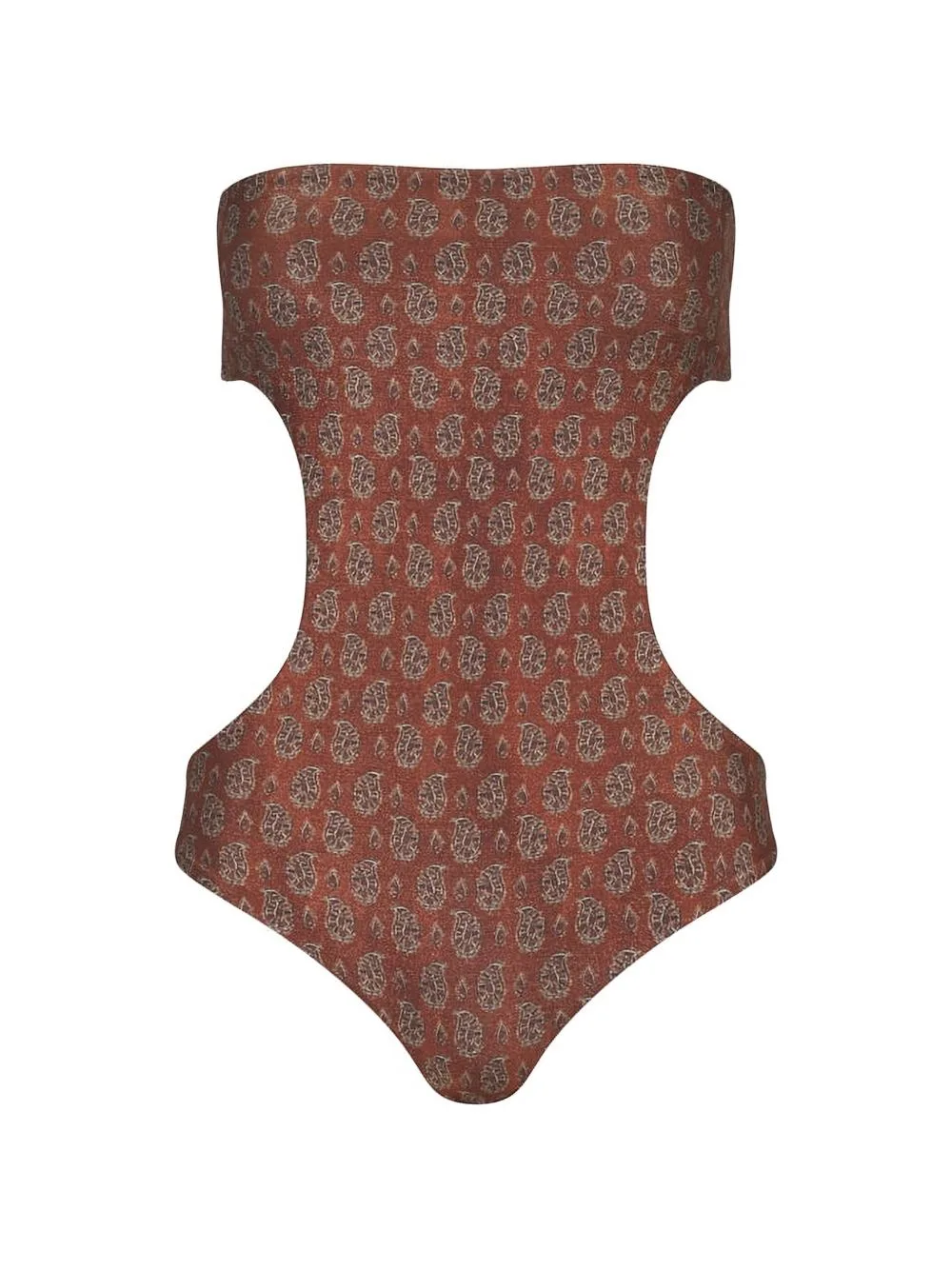 Serene Land Paisley-Print Swimsuit by Johanna Ortiz