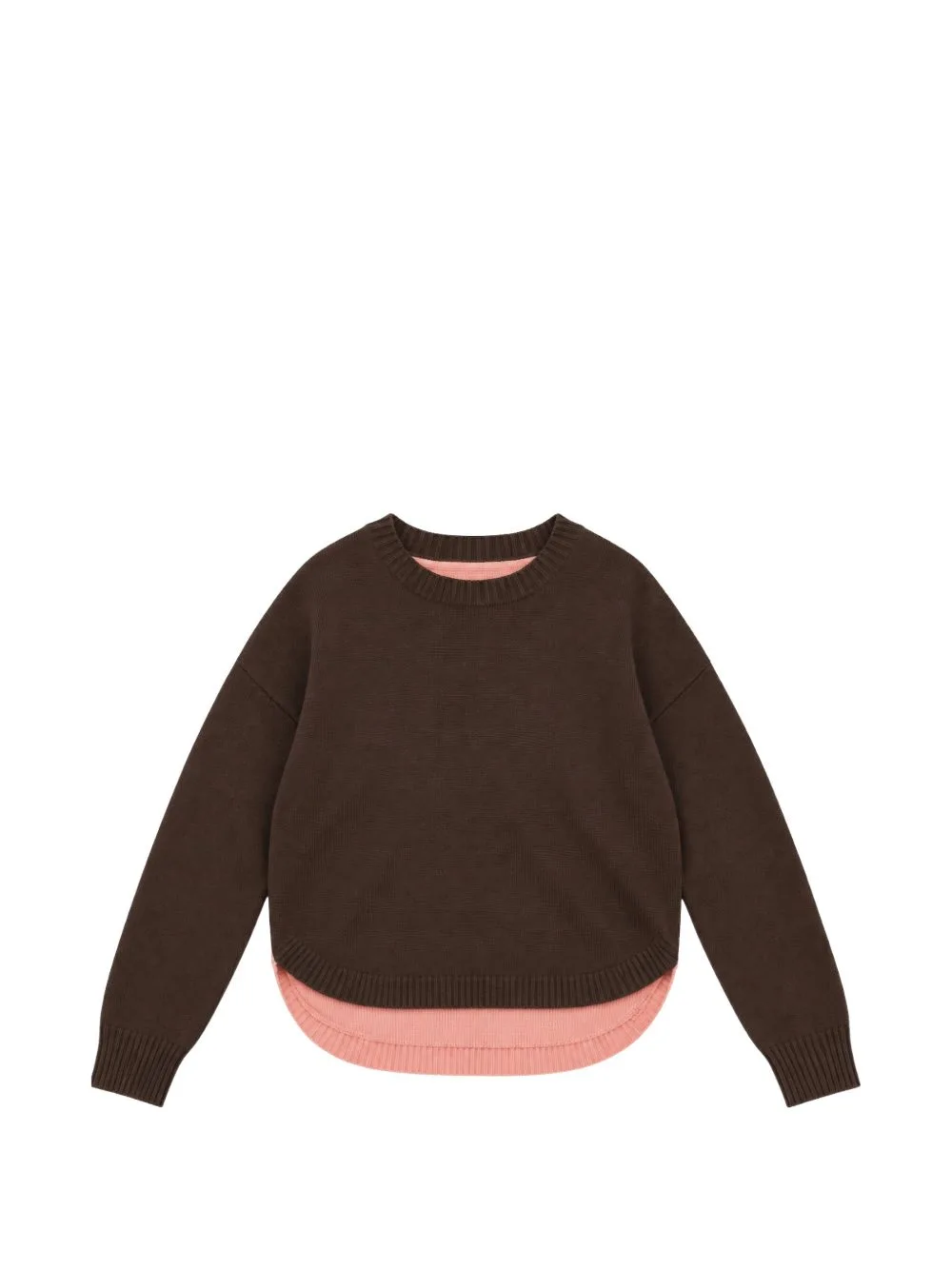 Colour-Block Curved-Hem Sweater by Chinti & Parker
