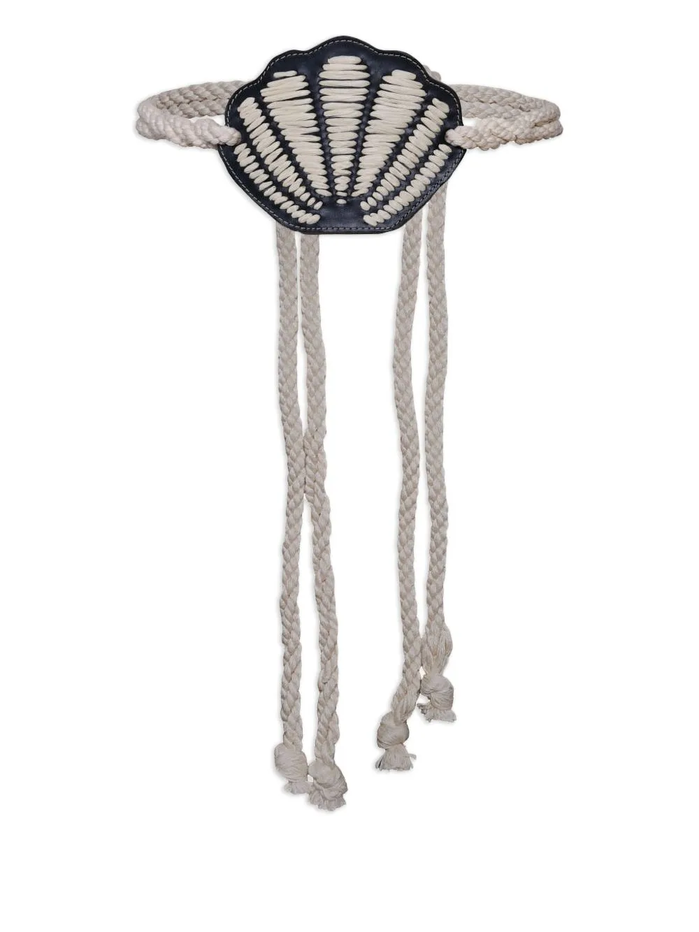 Movimiento Marítimo Shell-Detail Rope Belt by Johanna Ortiz
