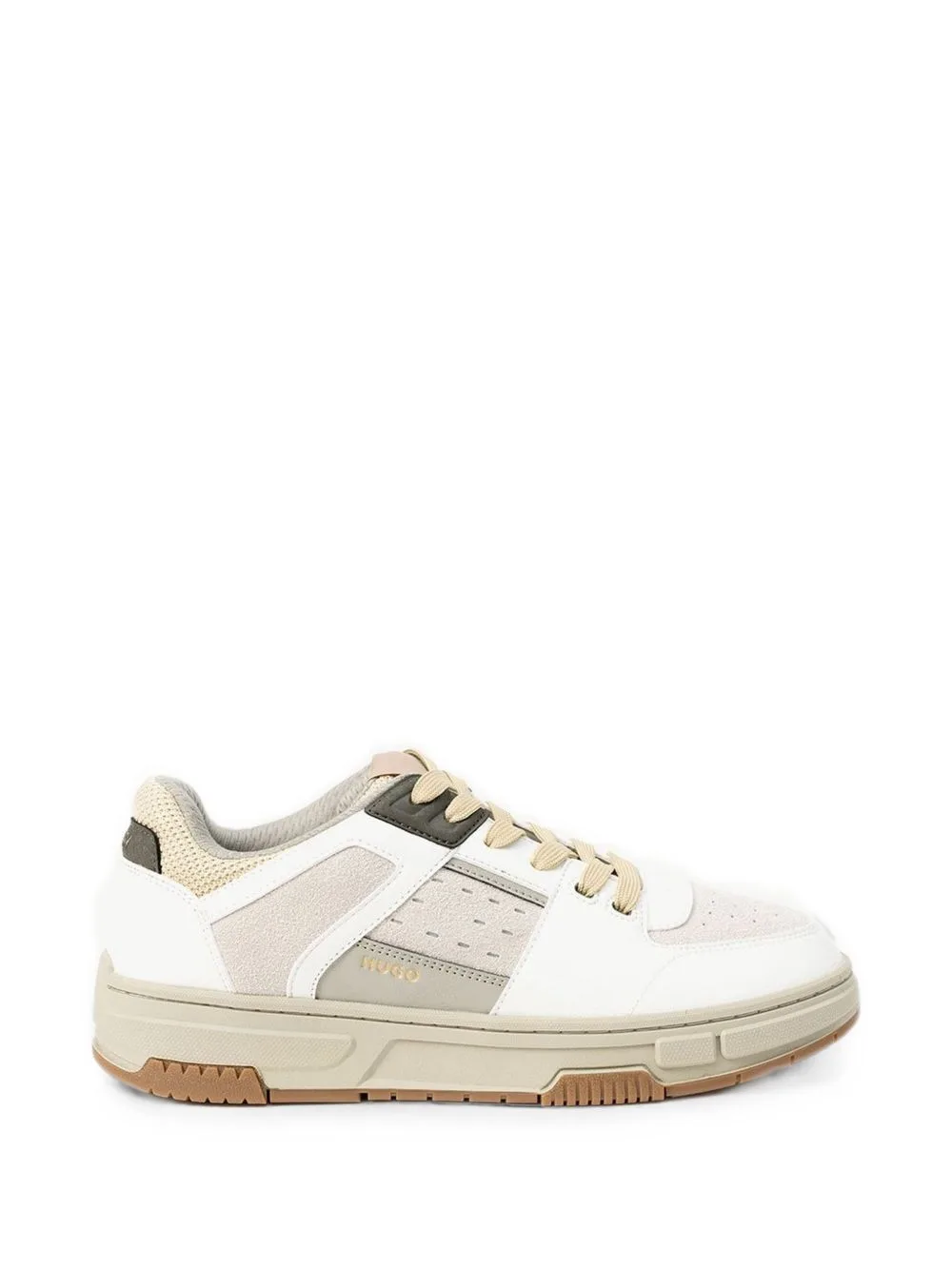Sneakers with Mesh and Faux Leather by HUGO