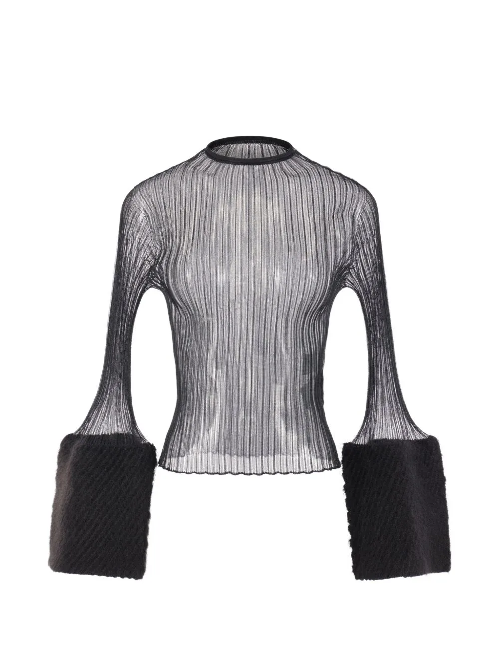 Ribbed-Knit Long-Sleeve Top by CFCL