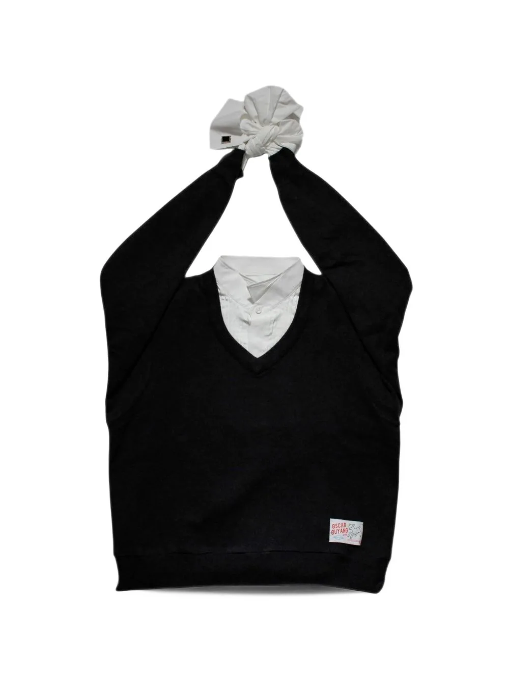 Upcycled Shirt-Detail Backpack by Oscar Ouyang