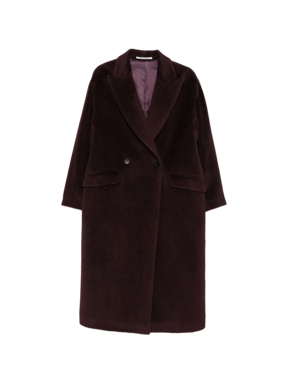 Double-Breasted Brushed-Finish Coat by Tagliatore