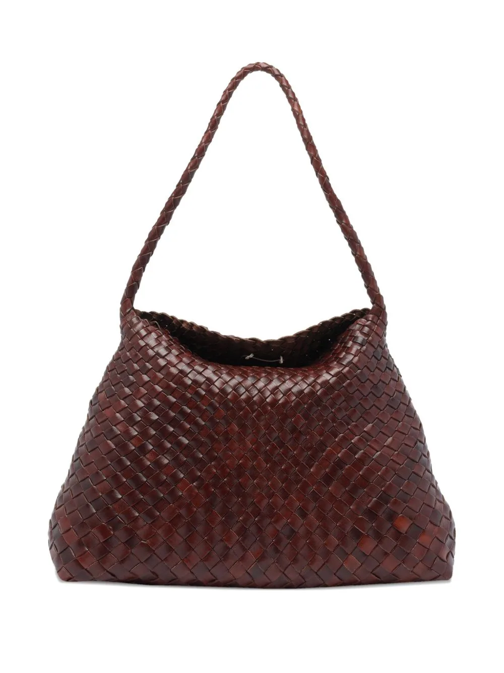Santa Maria Woven Leather Shoulder Bag
