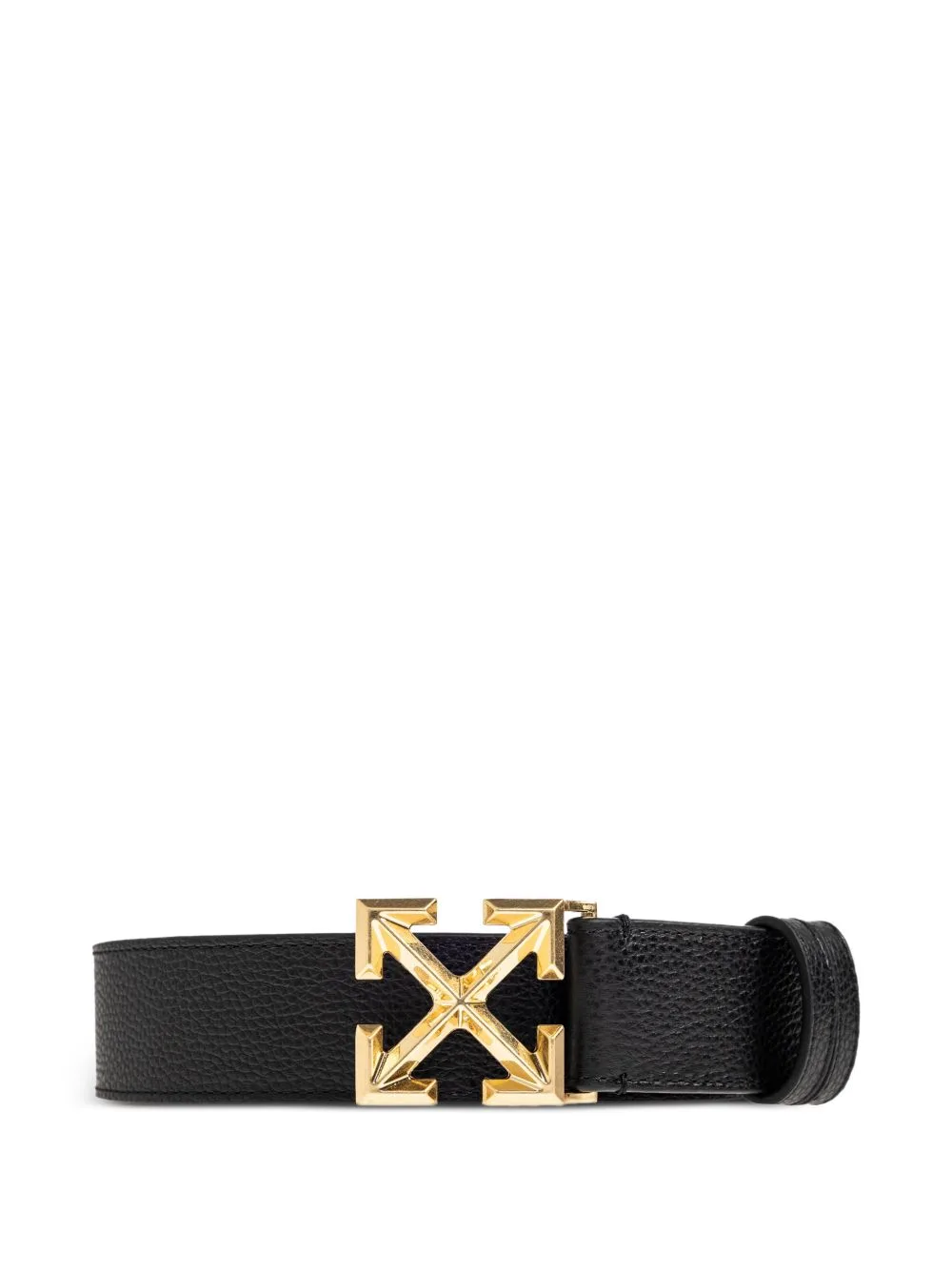 Arrow Buckle Grained Leather Belt by Off-White