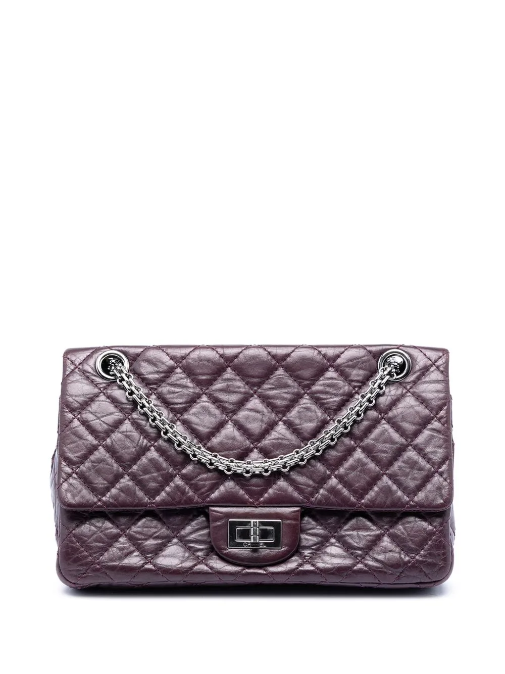 2012 Quilted Aged Calfskin Reissue 2.55 Double Flap 225 Shoulder Bag by CHANEL Pre-Owned