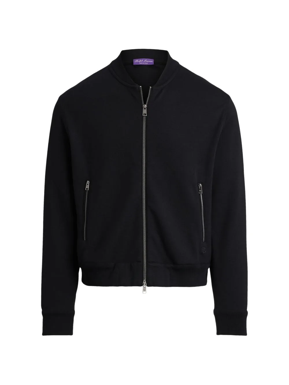 Zipped Wool Bomber Jacket by Ralph Lauren Purple Label
