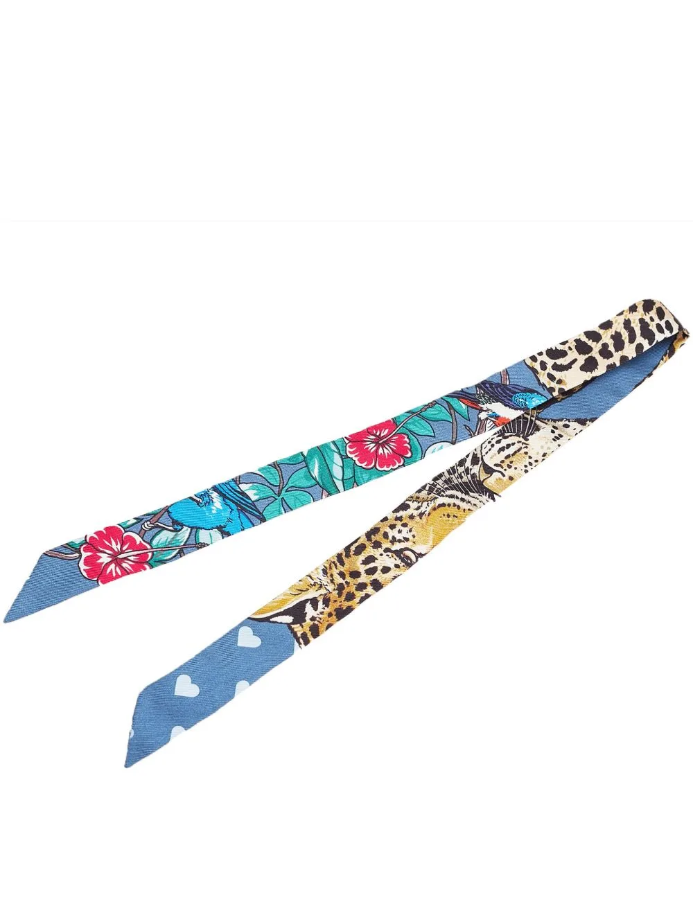 2010-2025 Jungle Love Love Doll Silk Twilly Scarf