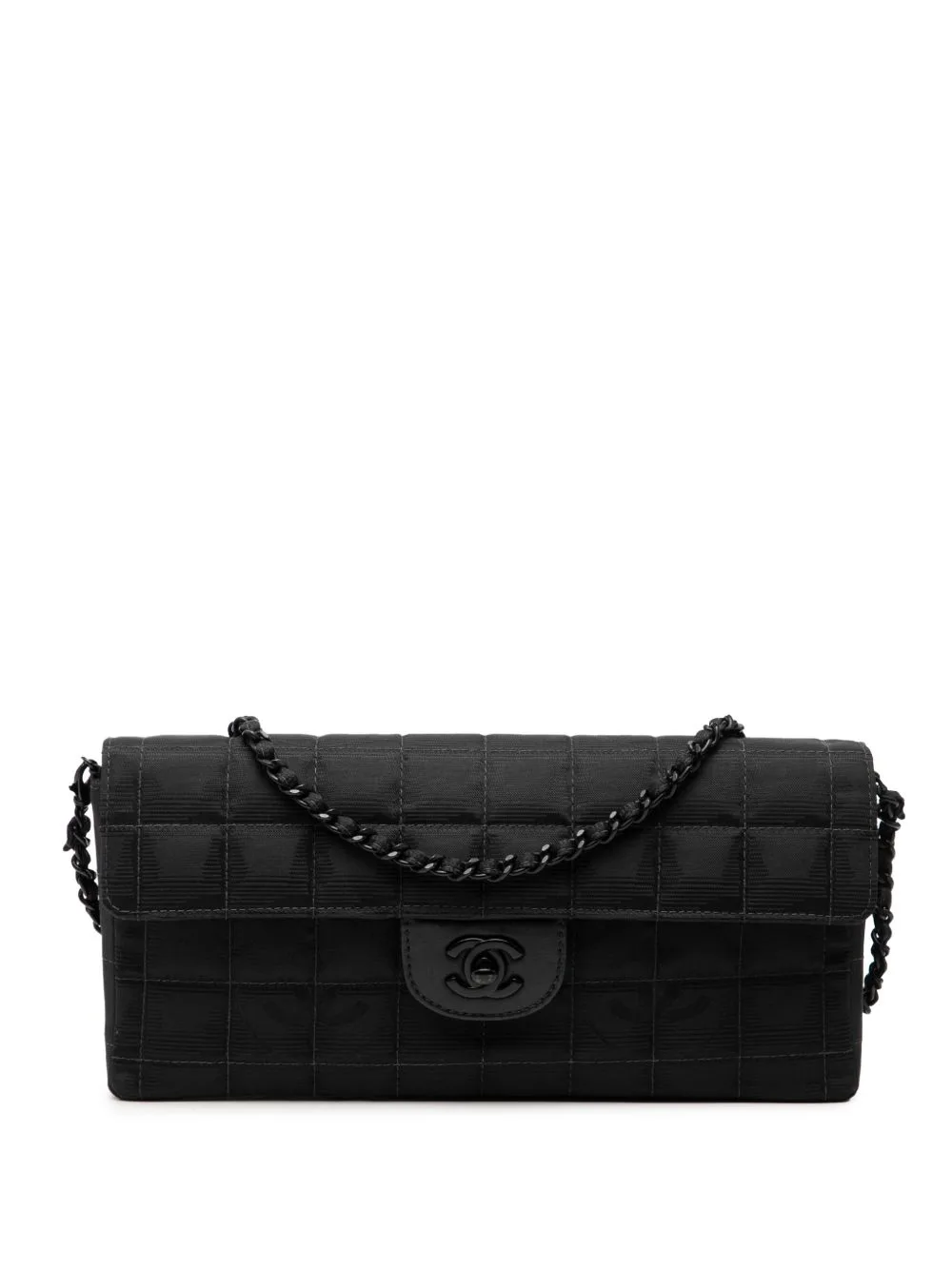 2000-2002 New Travel Line Nylon East West Flap Shoulder Bag by CHANEL Pre-Owned