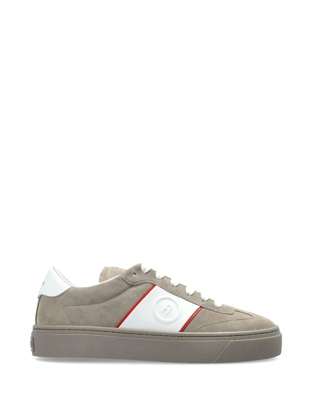 Enjoy Stripe-Detail Leather Sneakers by Furla