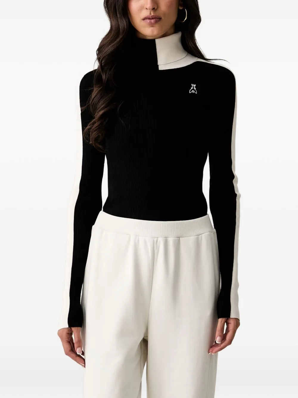 Ribbed-Knit Roll-Neck Sweater by Patrizia Pepe