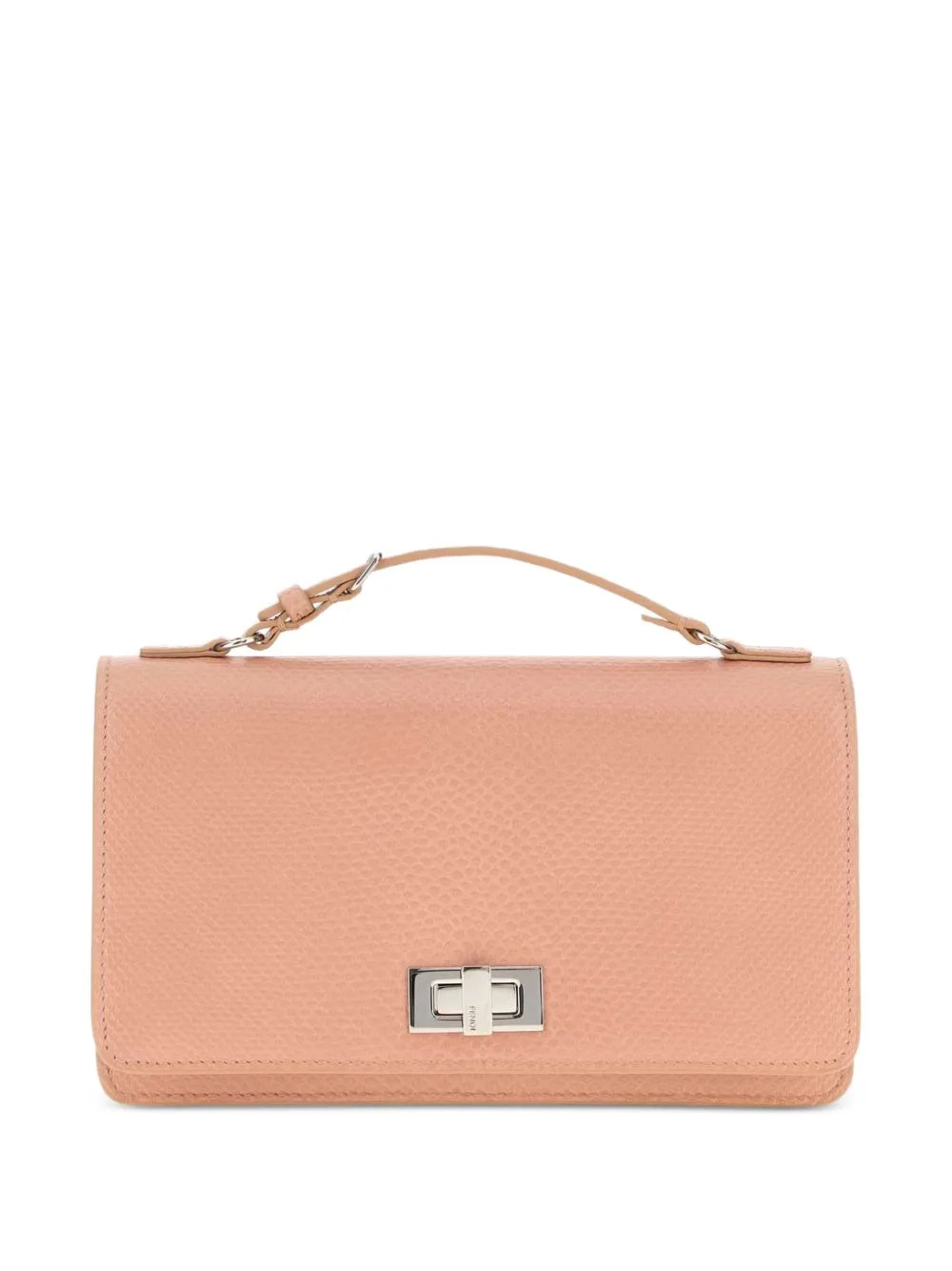 Peekaboo Light Pink Karung Wallet by FENDI