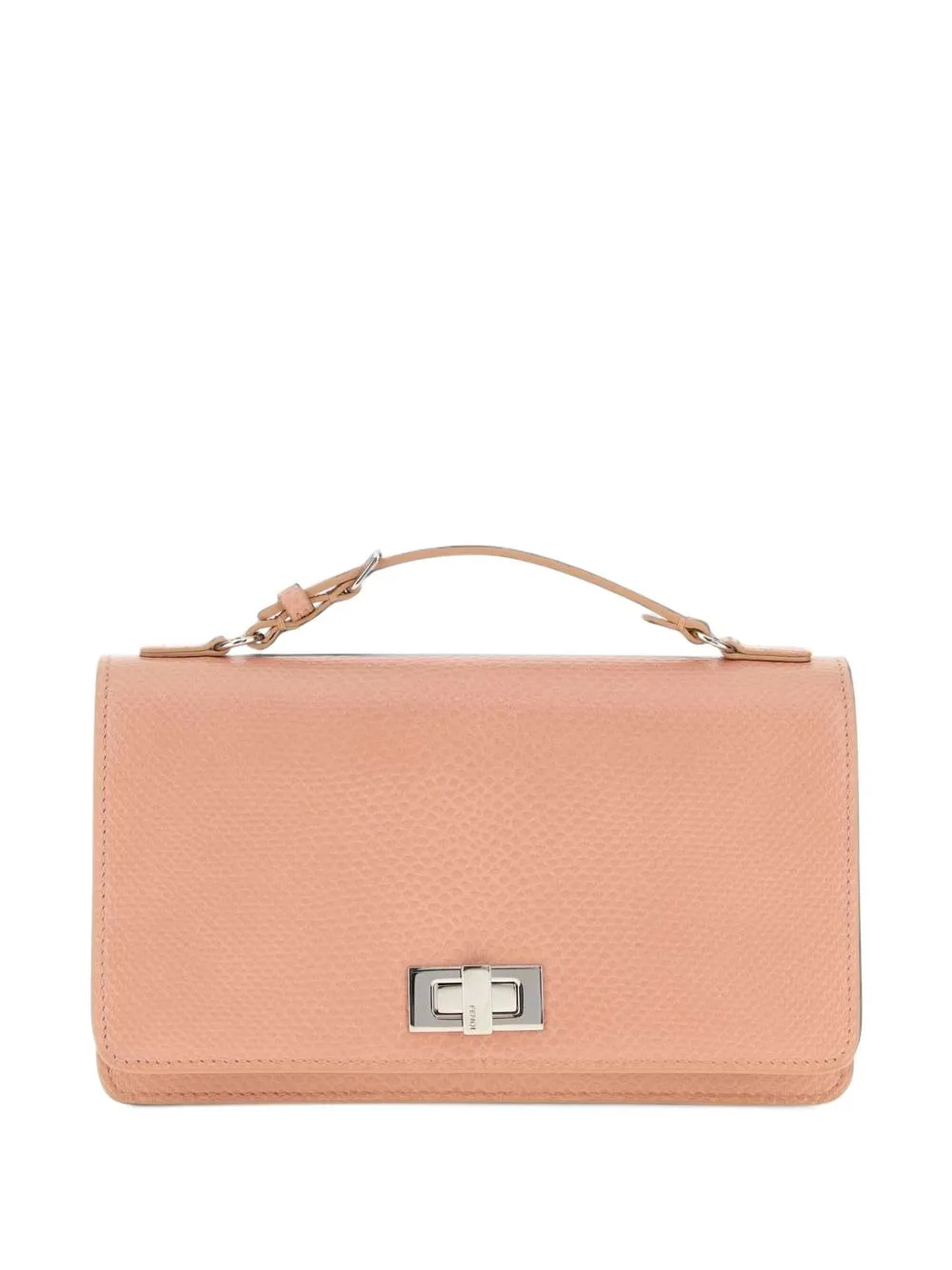 Peekaboo Light Pink Karung Wallet by FENDI