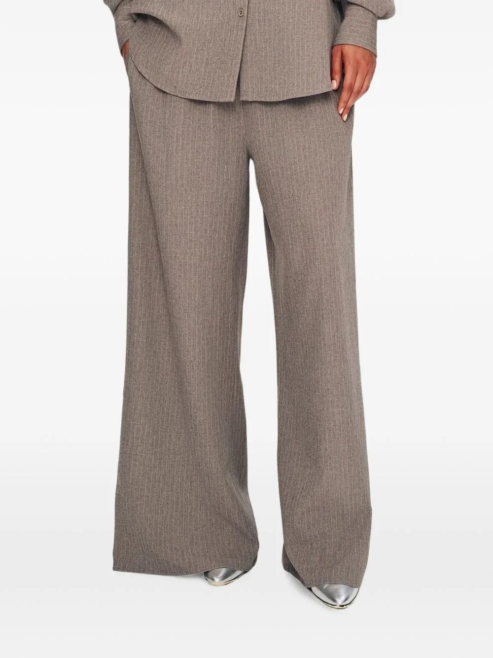 Moni Pinstripe Palazzo Pants by Ronny Kobo
