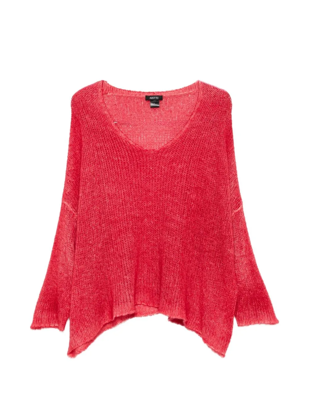 Open-Knit V-Neck Sweater by Avant Toi