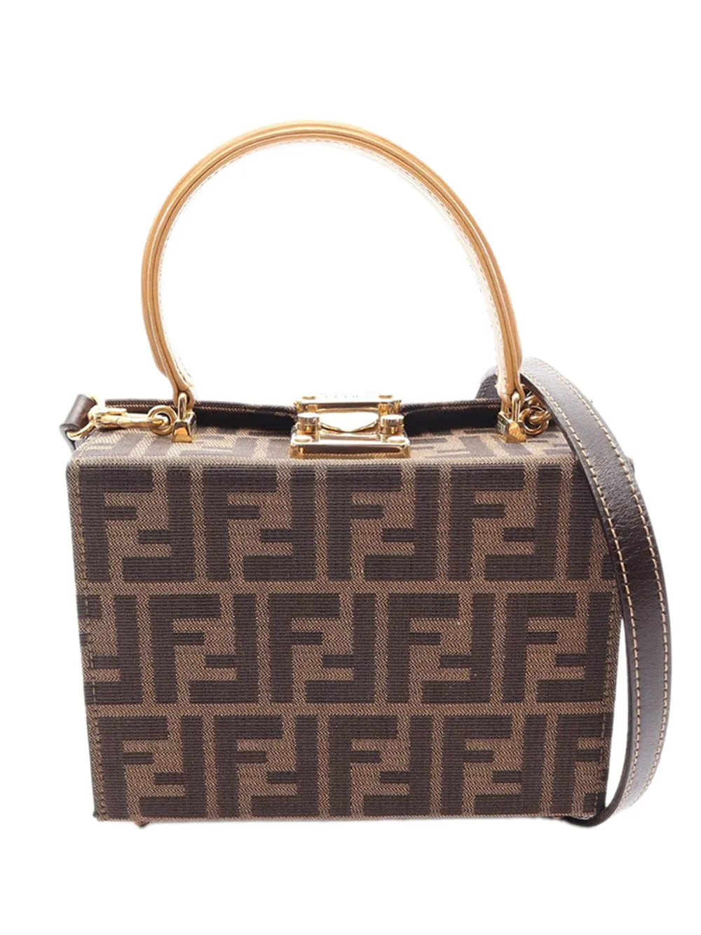 20th Century Zucca Canvas Satchel by Fendi Pre-Owned
