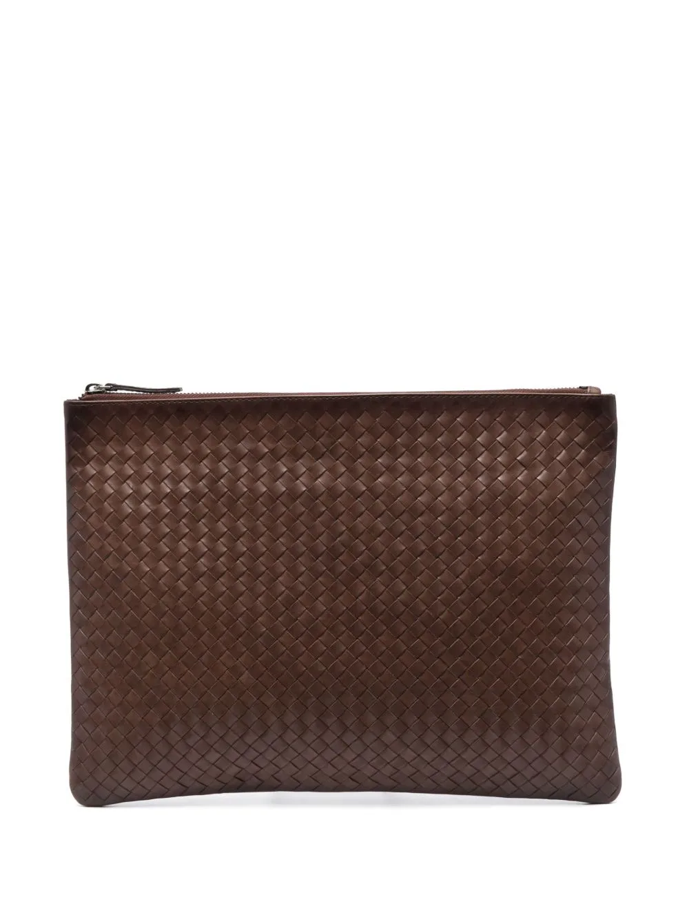 Woven Leather Clutch Bag by DRAGON DIFFUSION