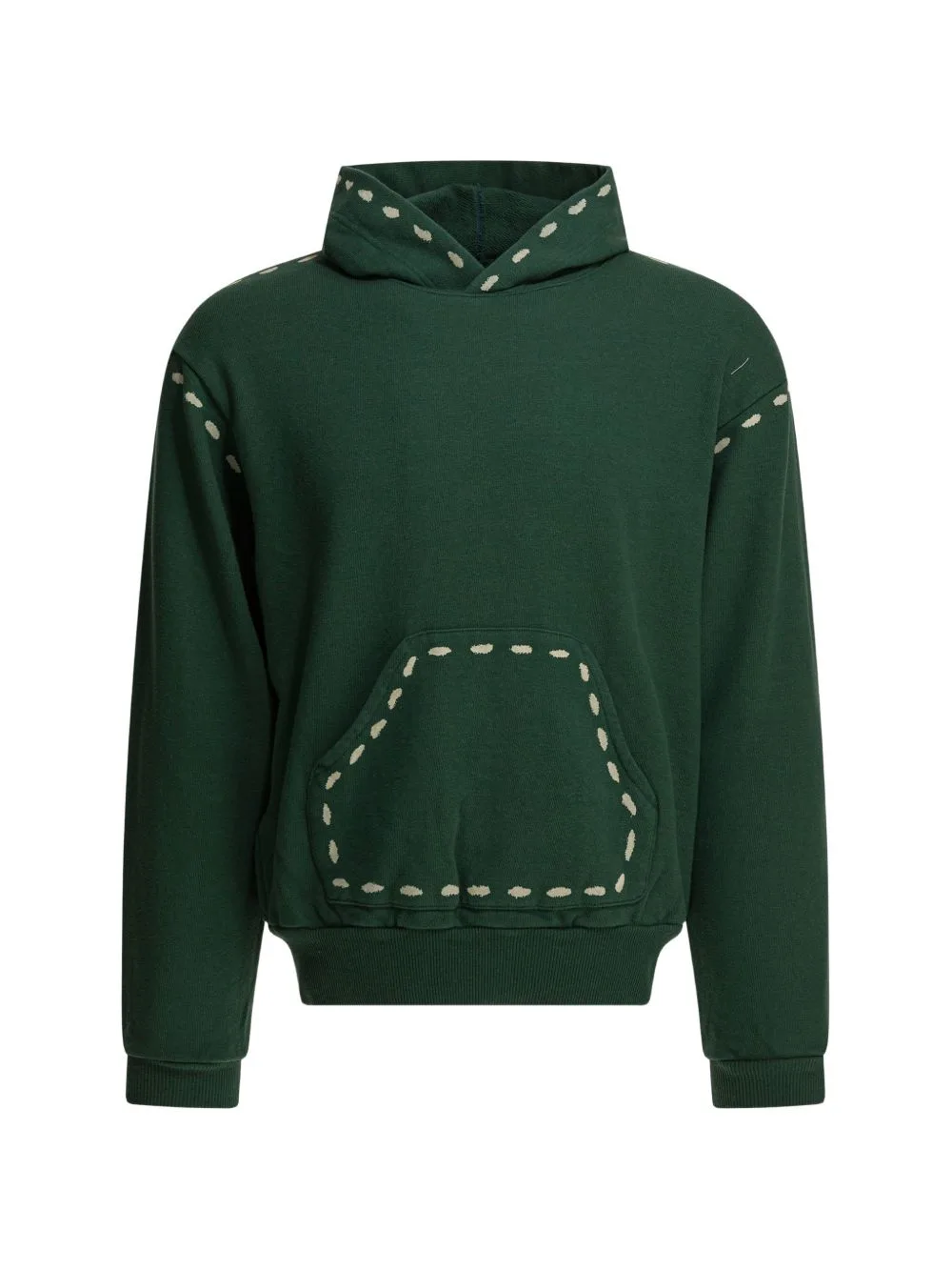 Hooded Dotted Sweatshirt by KAPITAL