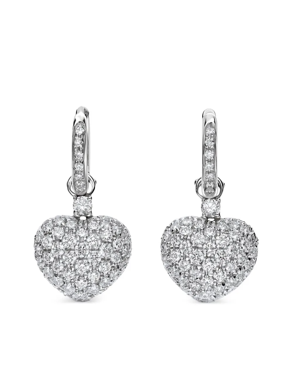18K White Gold Amore Diamond Earrings
